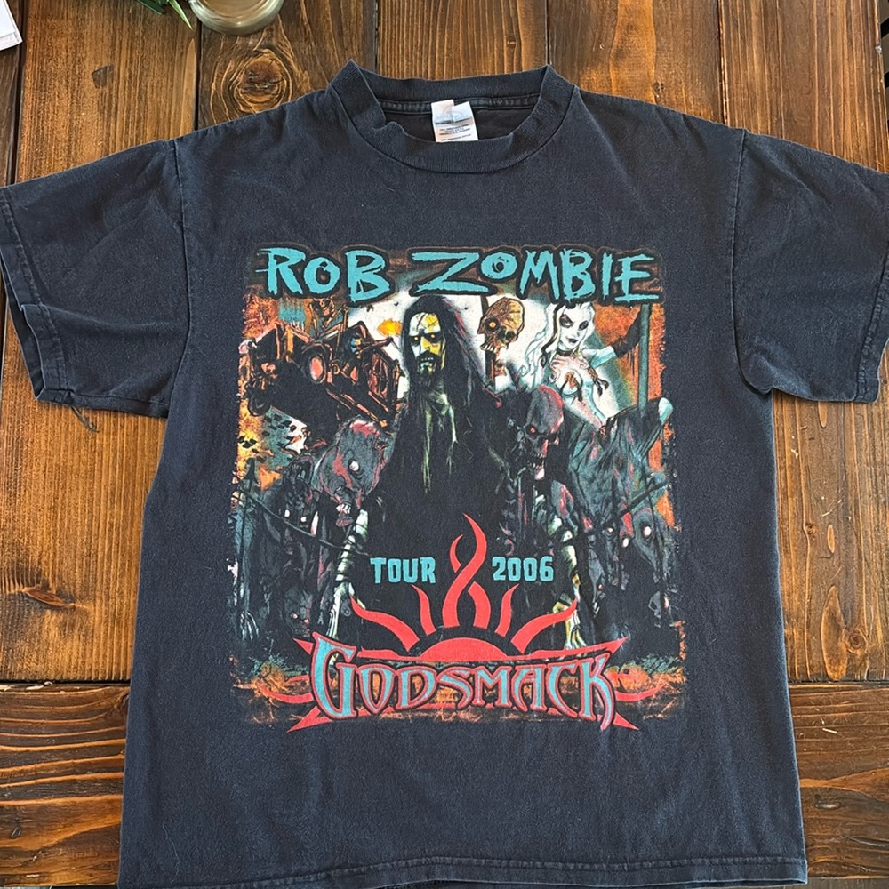 Delta Black Graphic Tee - Rob Zombie Tour 2006